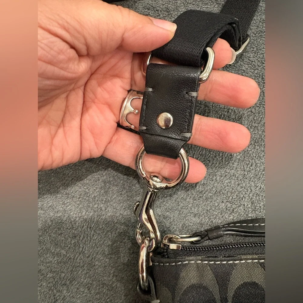 Coach Black Signature Crossbody Bag - Picture 11 of 14